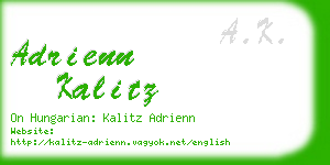 adrienn kalitz business card